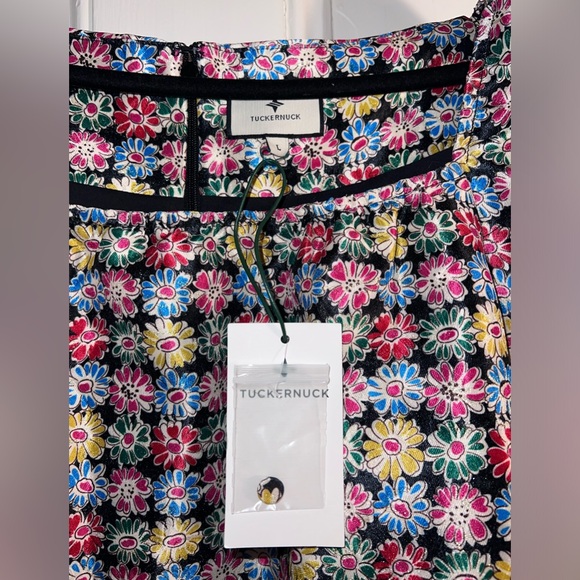 Tuckernuck Punchy Jacquard Pink Emilie Blouse, size L, new with tags - Picture 5 of 6